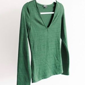 Dynamite v-neck tee - Dark Green